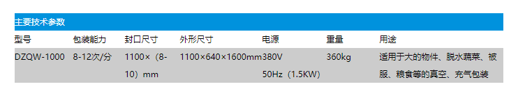 DZQW-1000外抽真空（充氣）包裝機(jī)(圖2)
