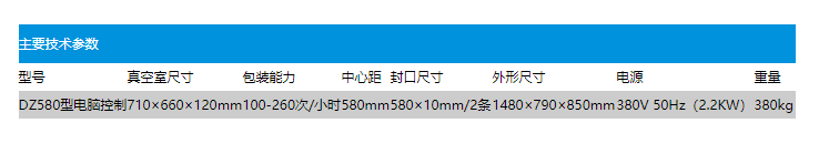 DZ580型電腦控制真空包裝機(jī)(圖2)